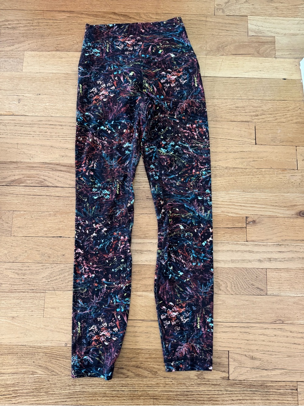 lululemon athletica Brown Multi-Color Printed Leggings